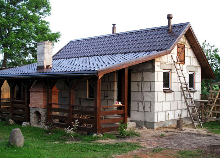 Баня из пеноблоков